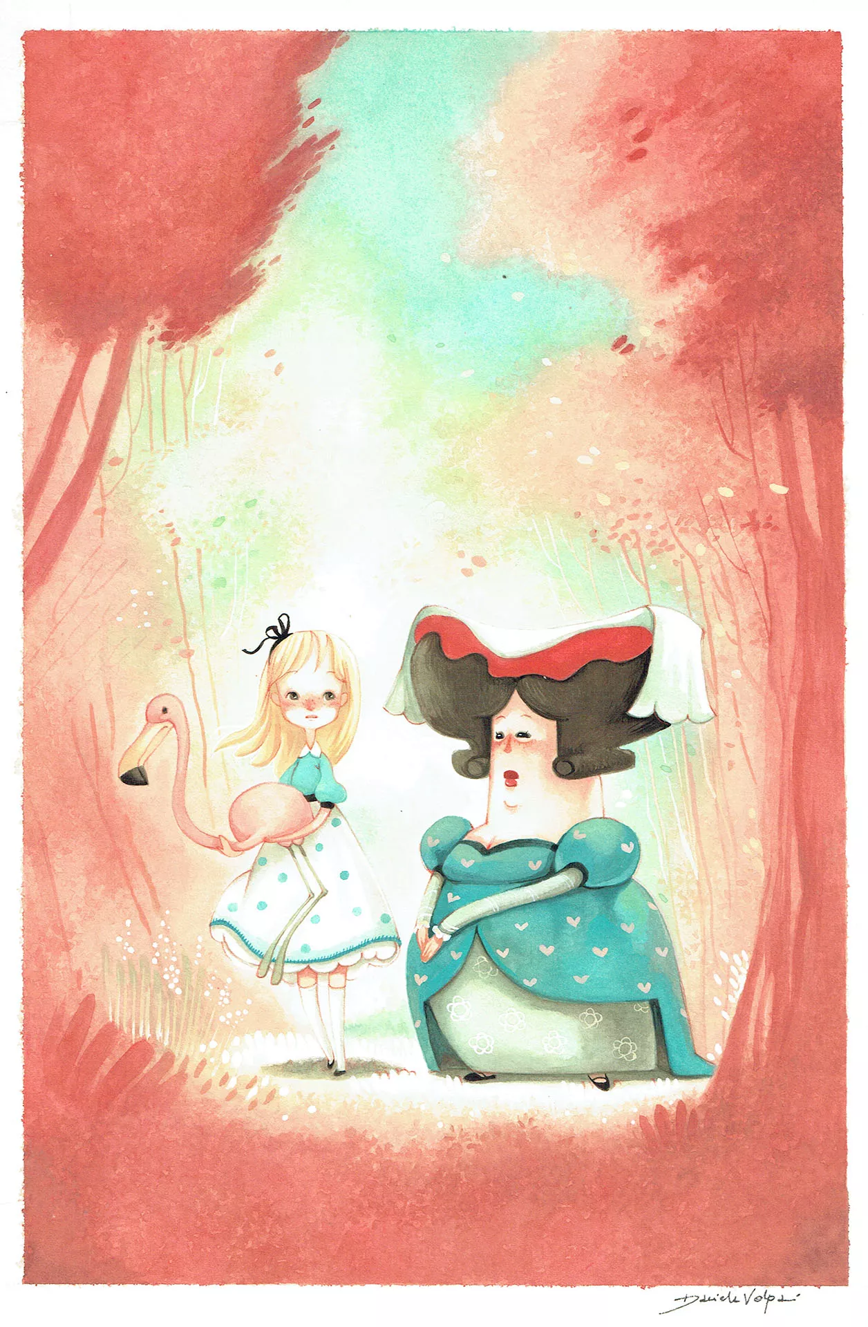 Daniela VOLPARI — Alice’s adventures in Wonderland — Alice and the Queen of hearts