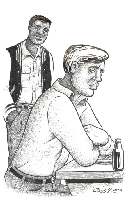 Howard CRUSE | Un monde de différence — Illustration originale - Toland & Les — Page 