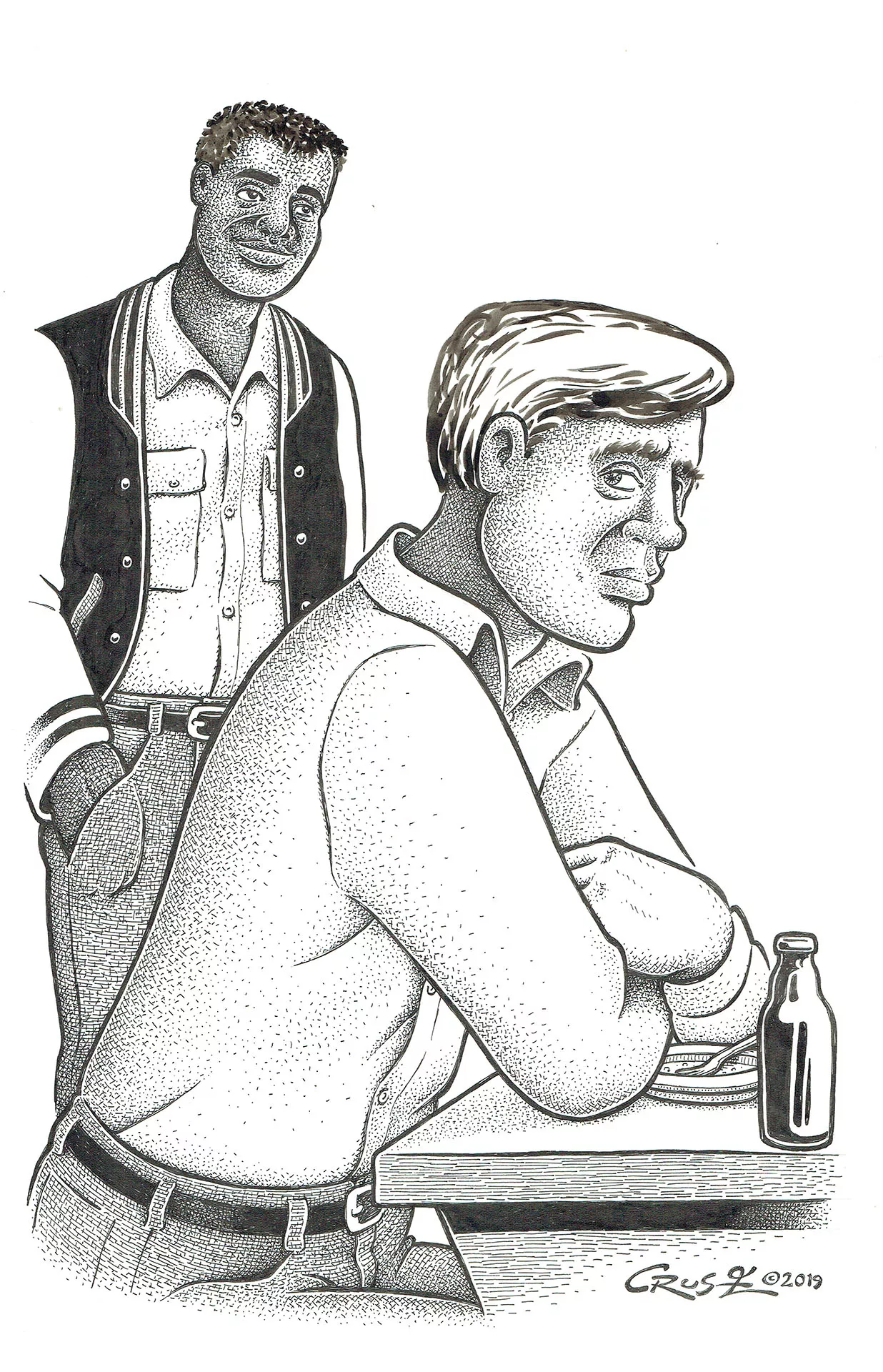 Howard CRUSE — Un monde de différence — Illustration originale - Toland & Les