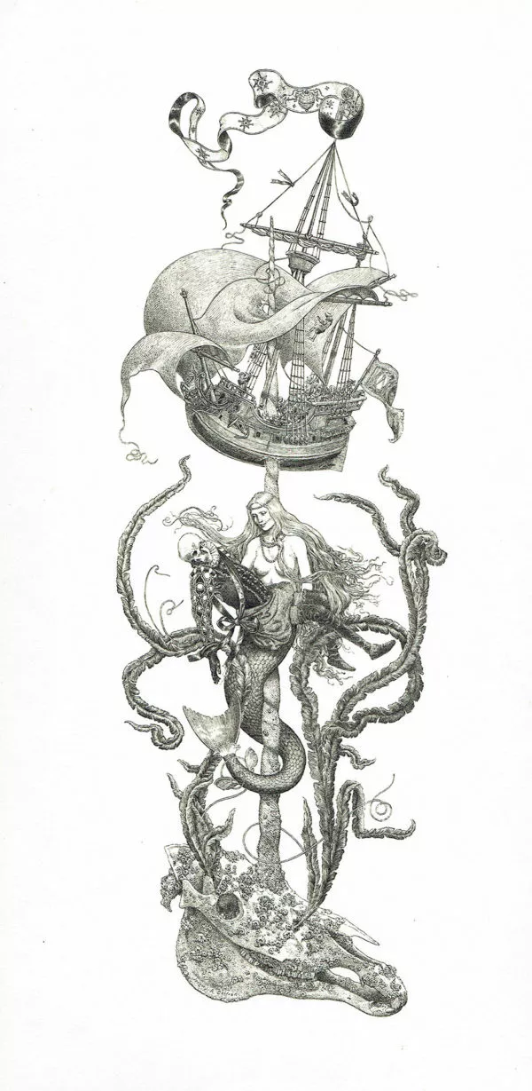 Jeremy BASTIAN — Lost at sea — Illustration
