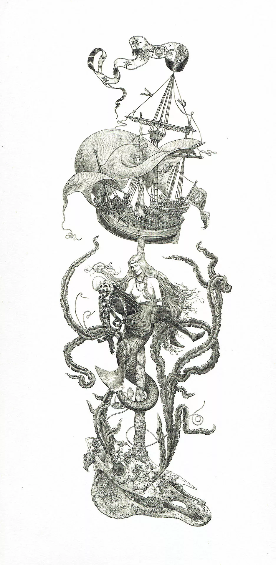 Jeremy BASTIAN — Lost at sea — Illustration