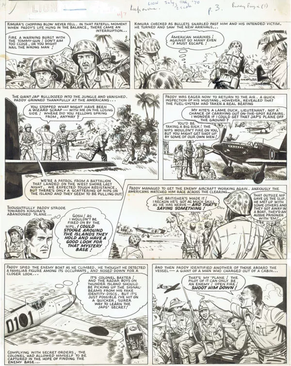 Joe COLQUHOUN — Paddy Payne warrior of the skies — 11 July 1970