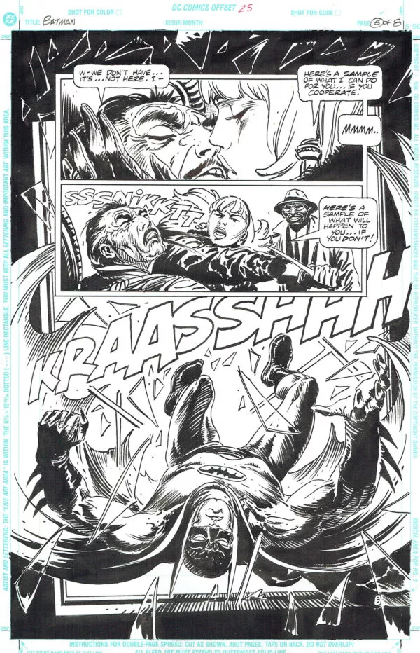 Joe KUBERT — Batman : Black and White — Vol. 1 Issue 1, "The hunt' — Page 5