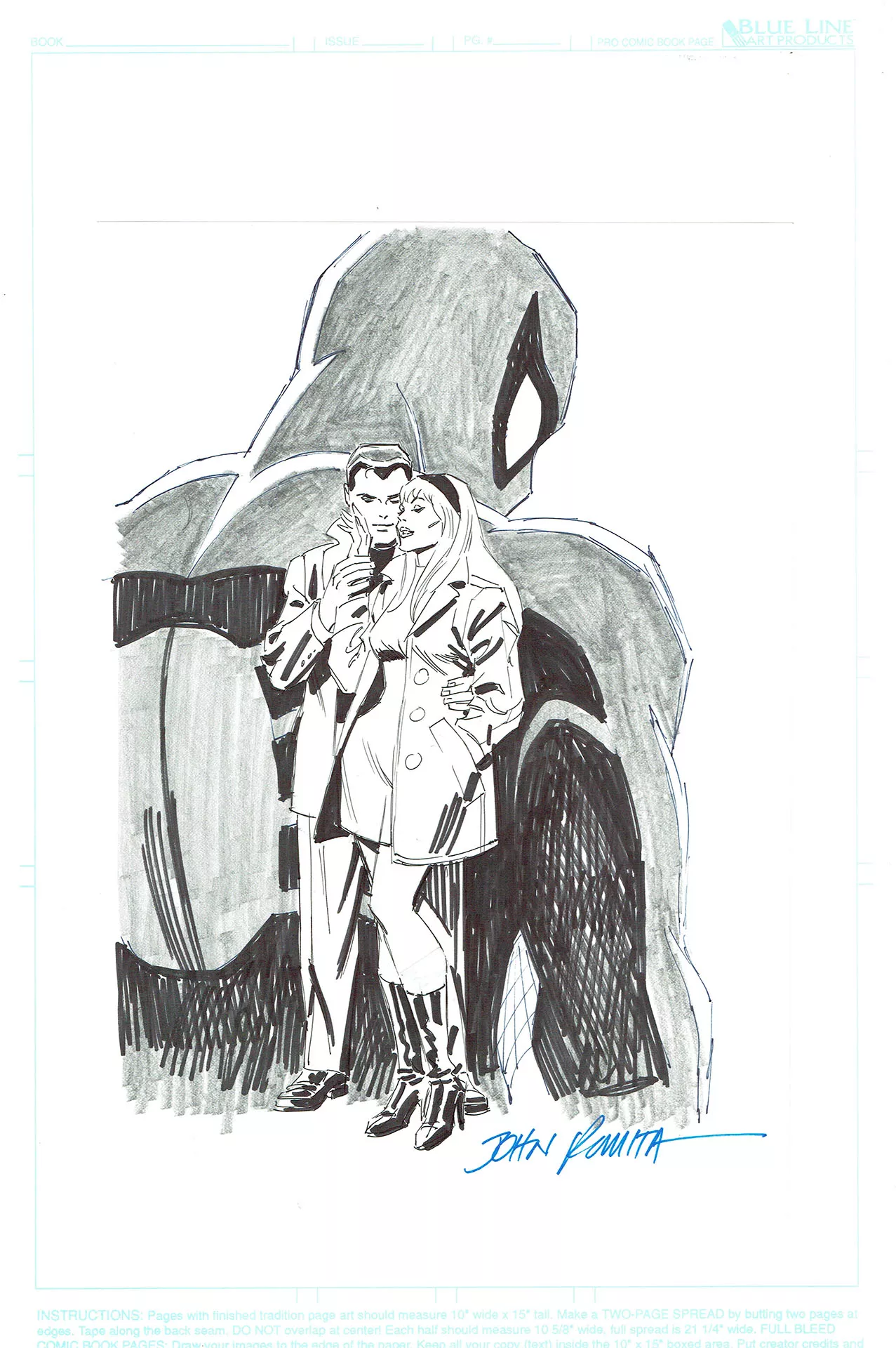 John ROMITA SR — Webspinners :  Tales of Spider-Man — Issue 1 - Couverture préliminaire