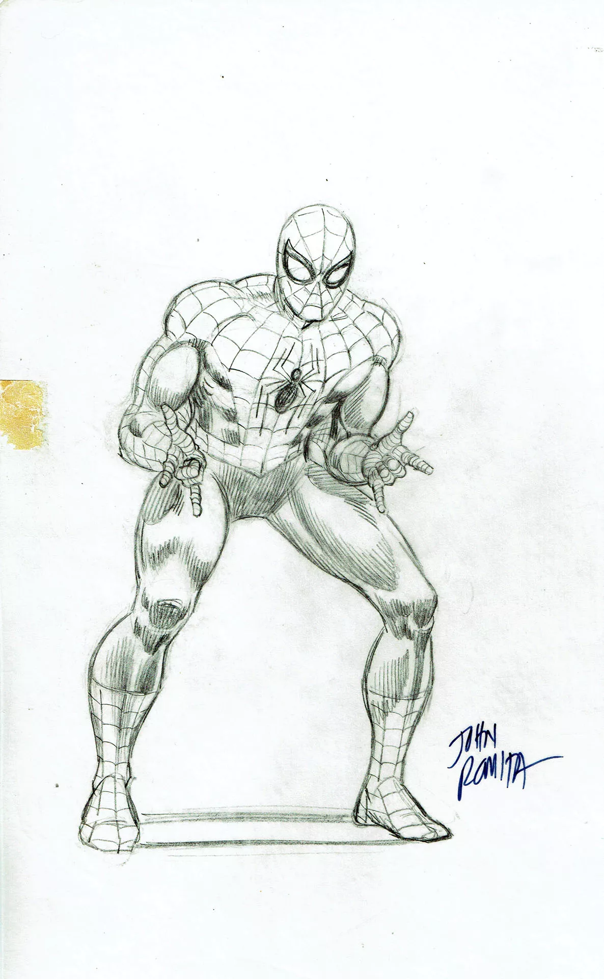 John ROMITA SR — Spider-Man — Illustration for a stand-up toy