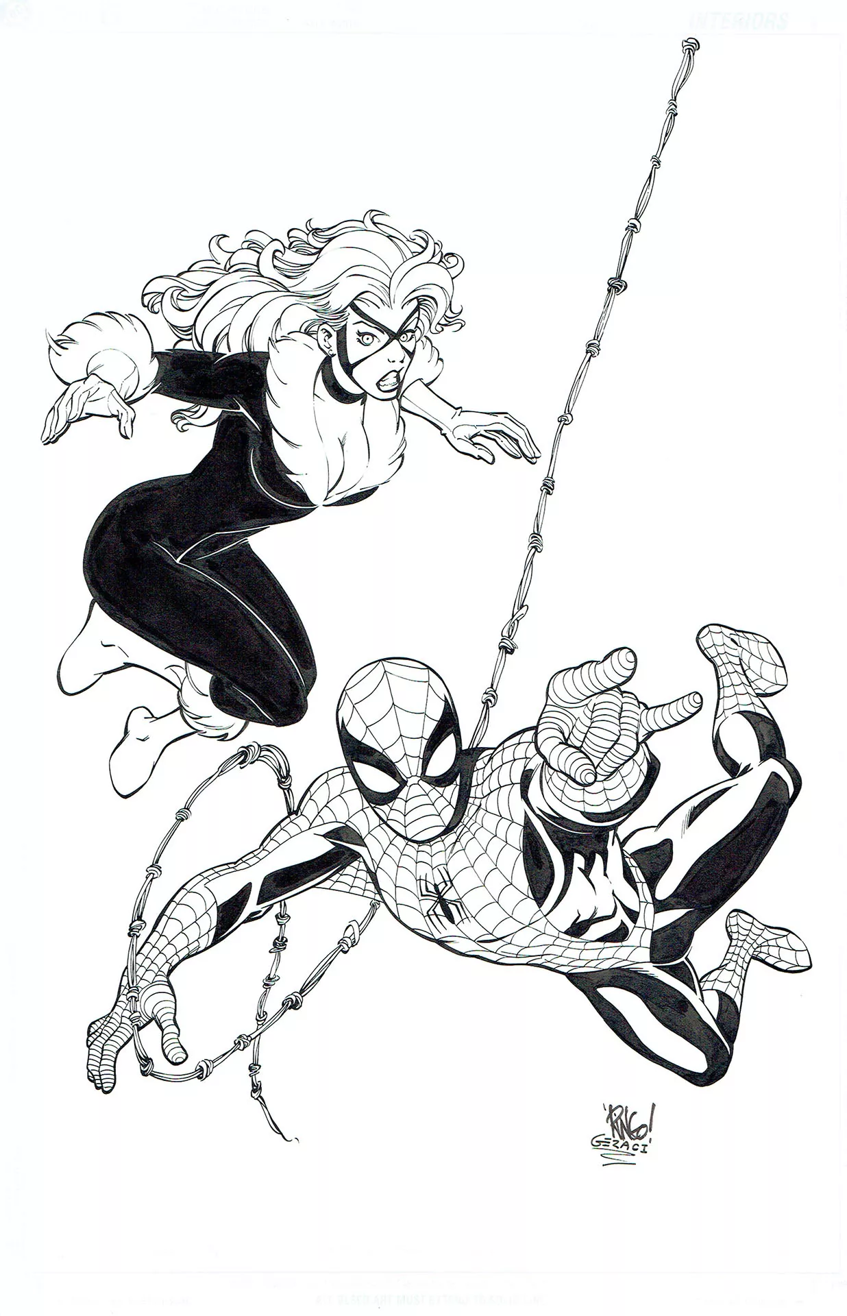 Mike WIERINGO — Spider-Man & Black Cat — Illustration