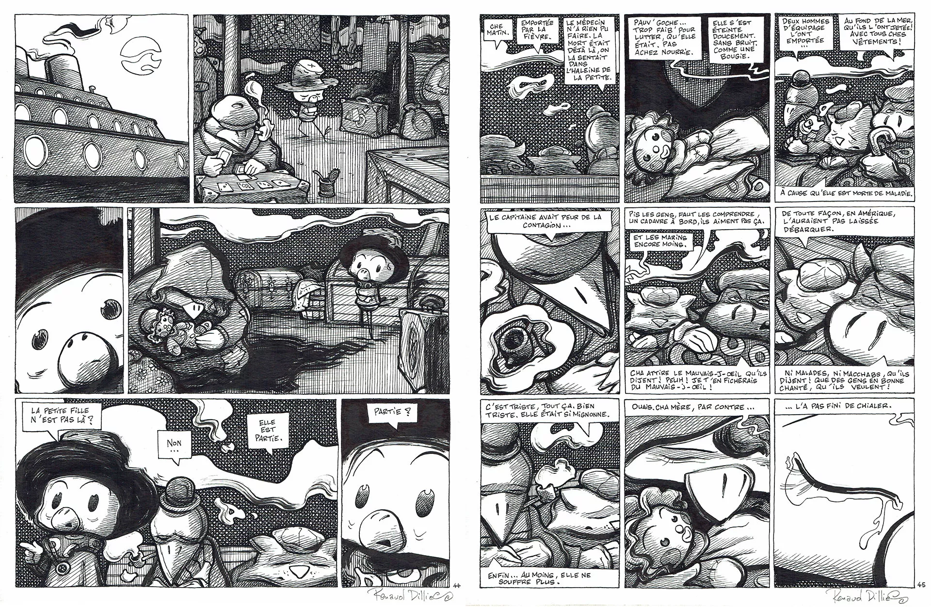 Renaud DILLIES — Abélard — Tome 2 — Page 44 & 45