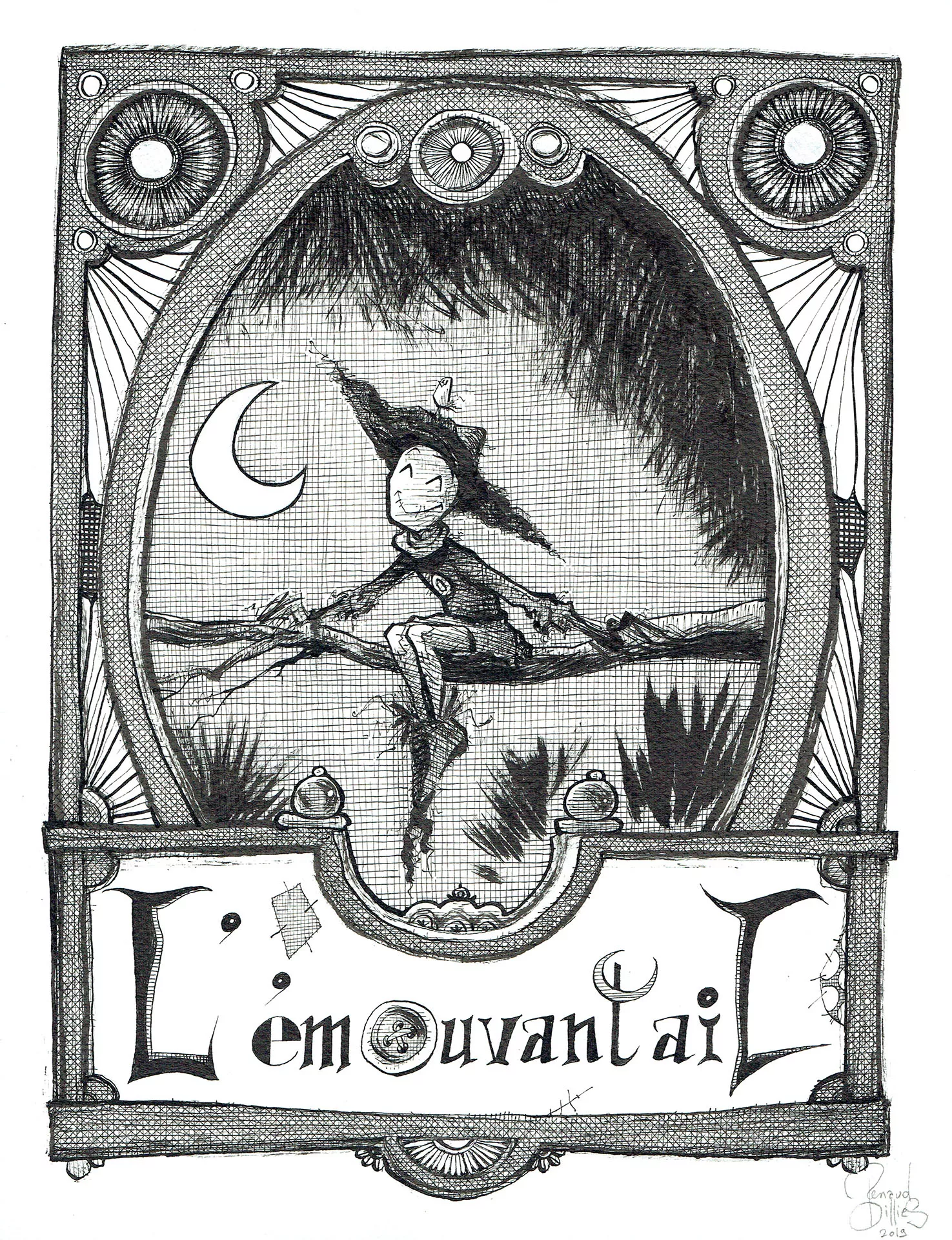 Renaud DILLIES — L&rsquo;émouvantail — Illustration