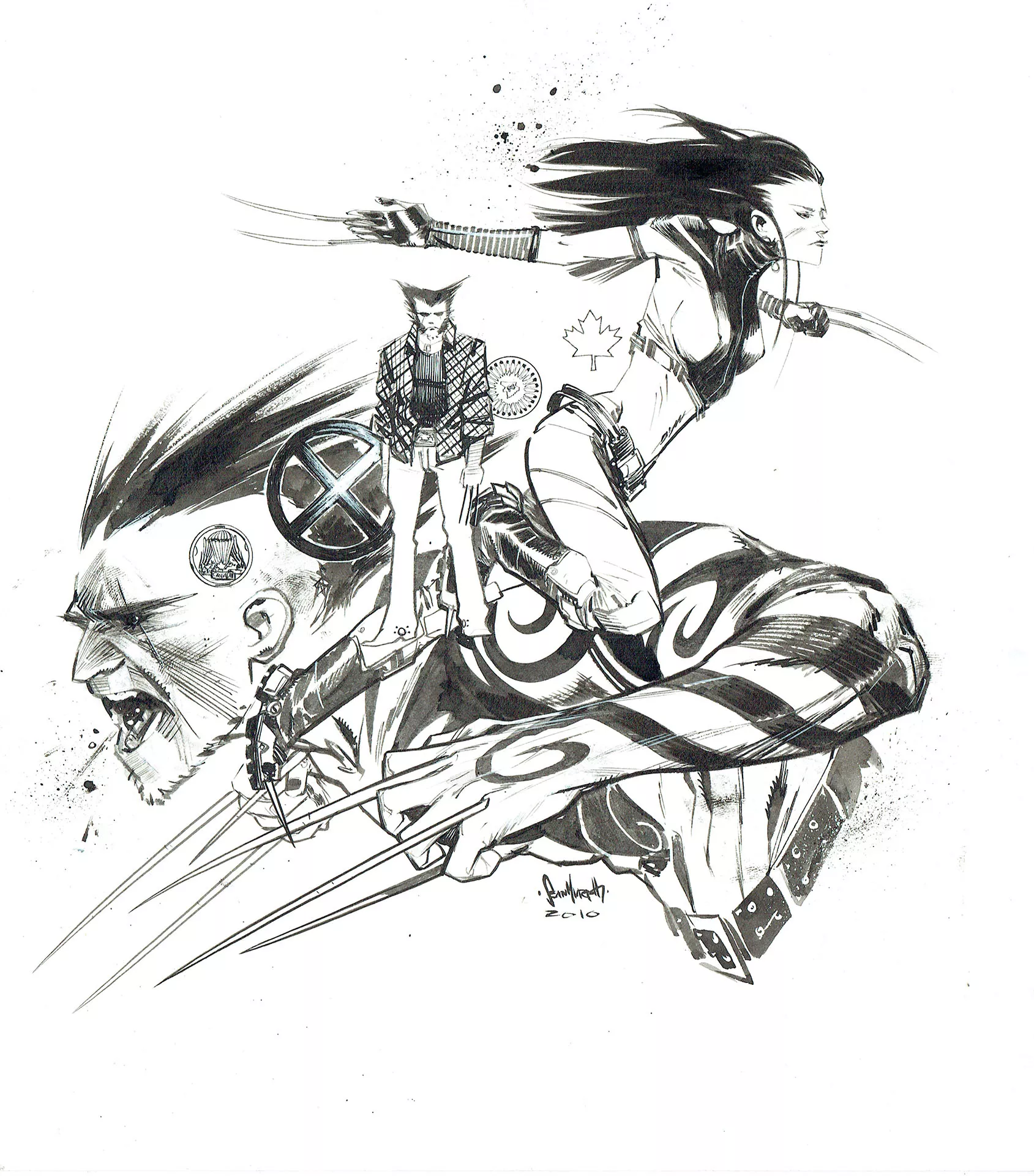Sean MURPHY — The Wolverine – ABC’s — Letter "Z" : Wolverine with Daken and X-23