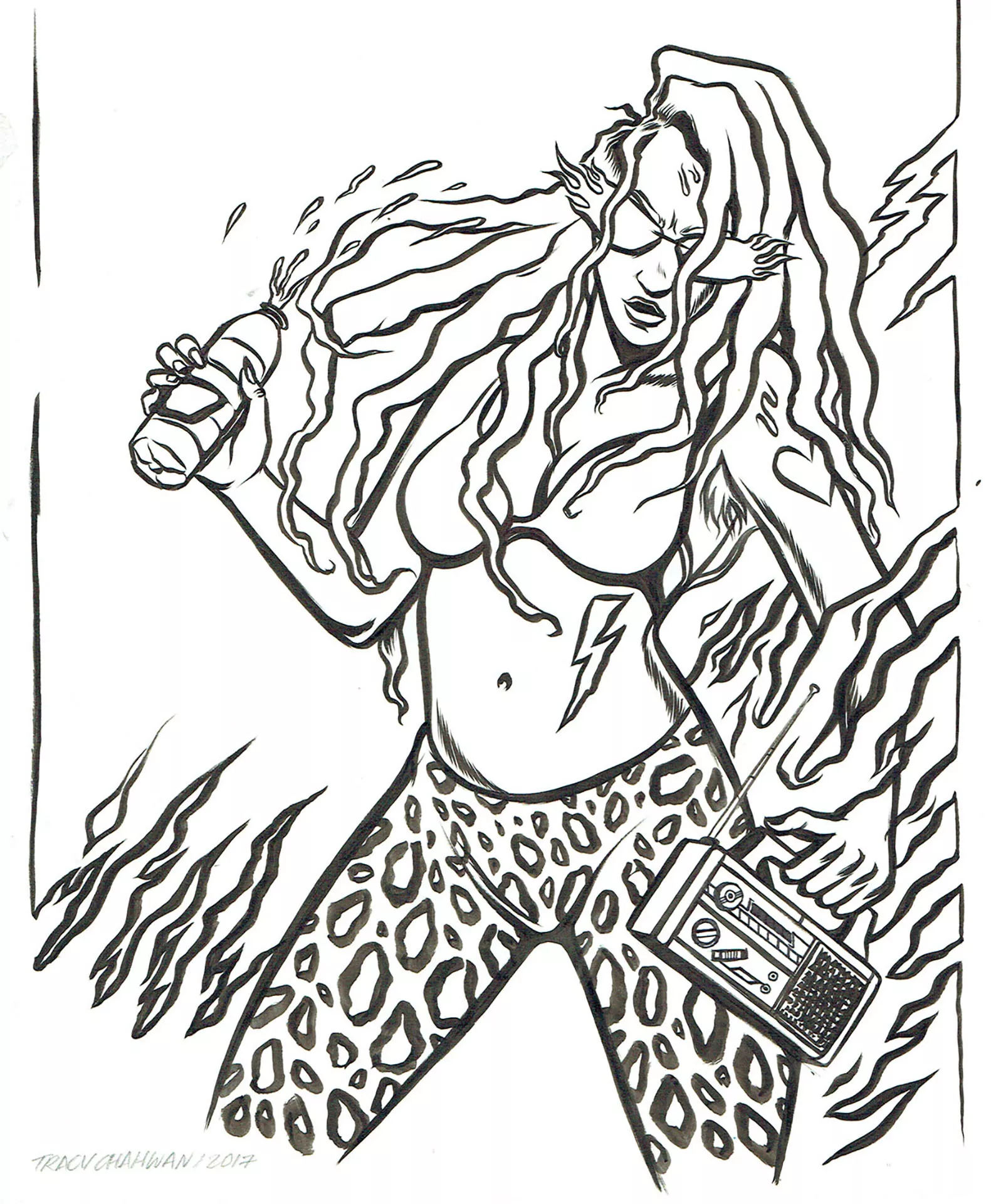 Tracy CHAHWAN — Beirut Groove Collective – Femme au pantalon léopard Tracy CHAHWAN — Beirut Groove Collective – Femme au pantalon léopard