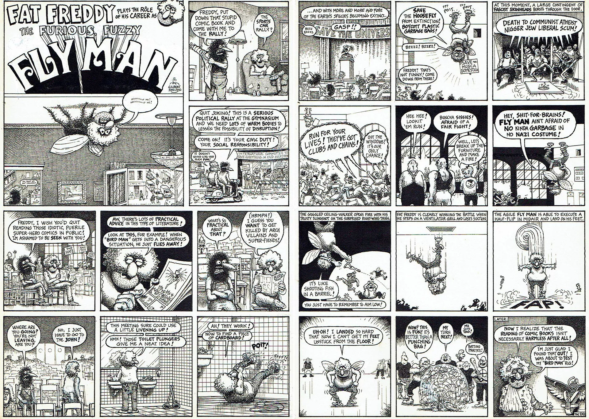 Gilbert SHELTON — Fat Freddy — Fly Man