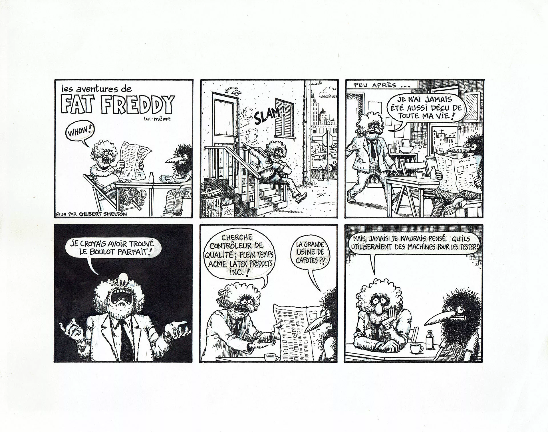 Gilbert SHELTON — Les aventures de Fat Freddy — Le testeur