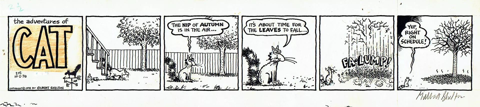Gilbert SHELTON — Fat Freddy’s Cat — Autumn - 2 October 1978