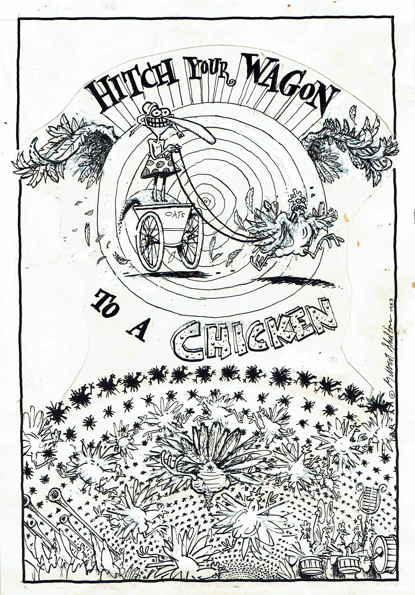 Gilbert SHELTON — Fat Freddy’s Comic and Stories — Issue 1 - Back cover - Oat Willie