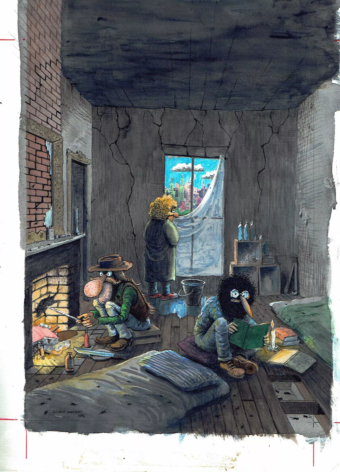 Gilbert SHELTON — The Fabulous Furry Freak Brothers — Intégrale Tome 9 - Couverture