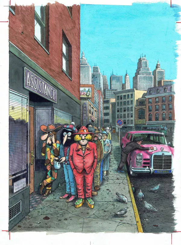 Gilbert SHELTON — The Fabulous Furry Freak Brothers — French edition Issue 4  - Cover