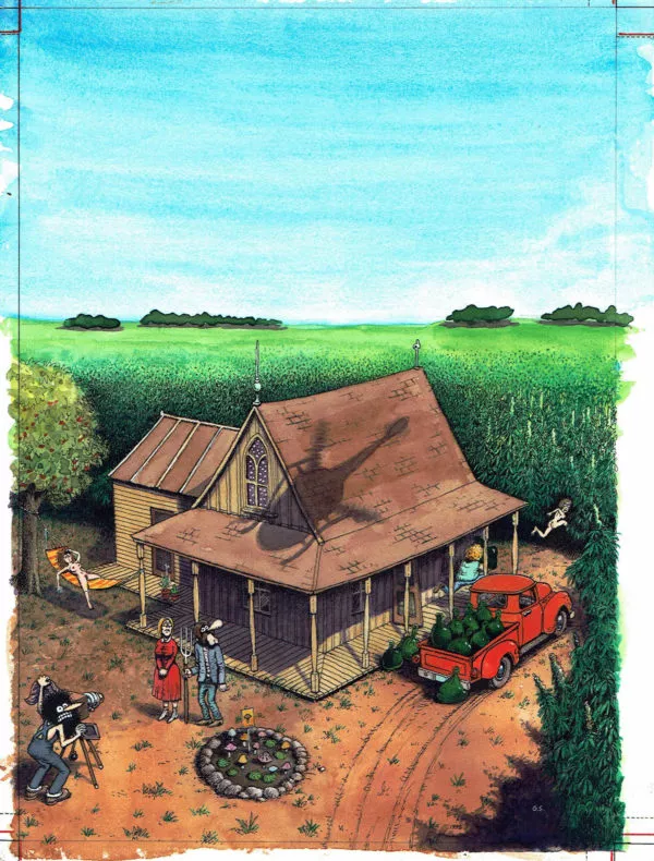 Gilbert SHELTON — The Fabulous Furry Freak Brothers — French edition Issue 6 - Cover