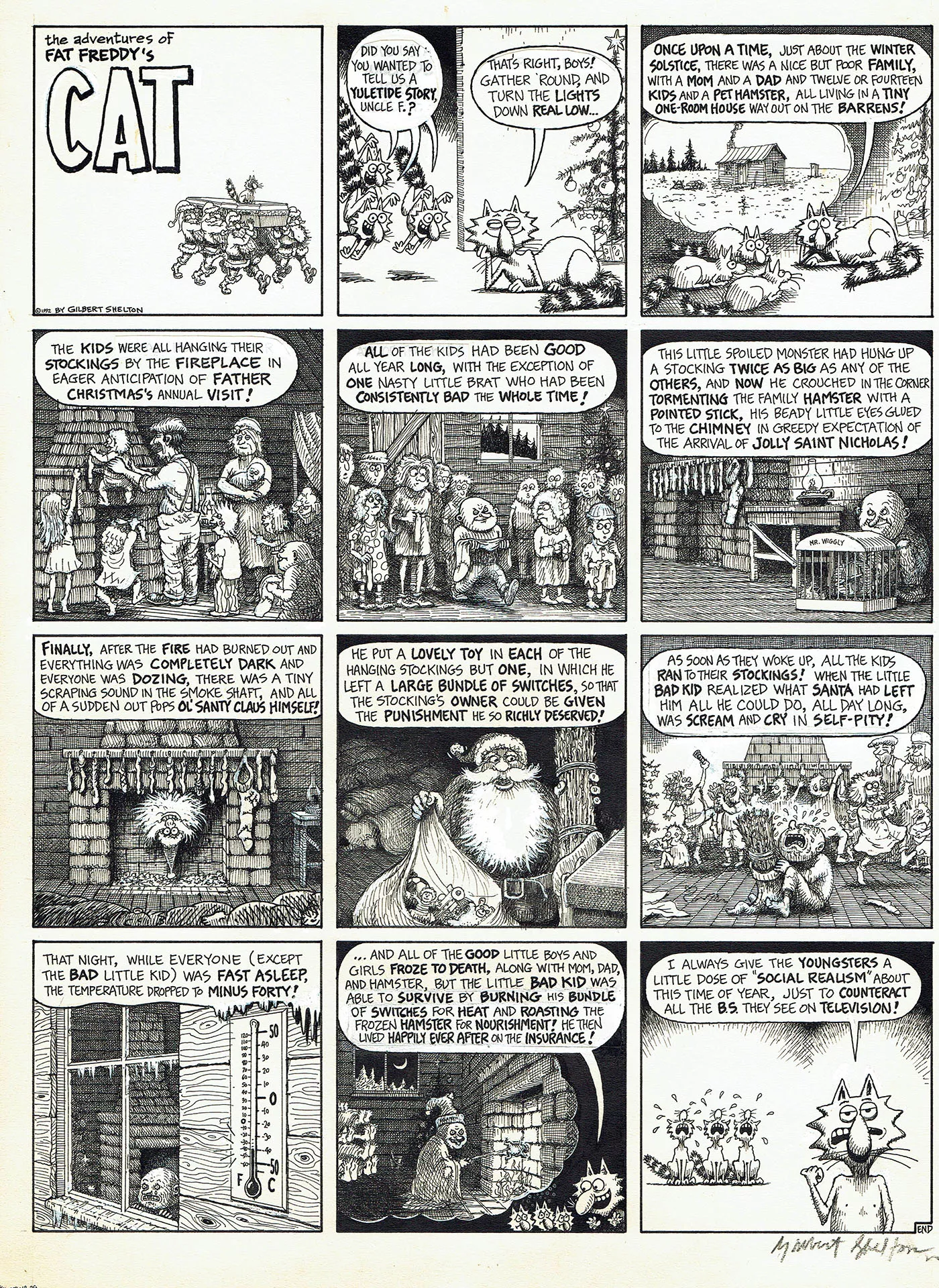 Gilbert SHELTON — The Yuletide story