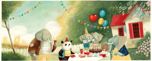 Daniela VOLPARI — I love you — L'anniversaire des éléphants