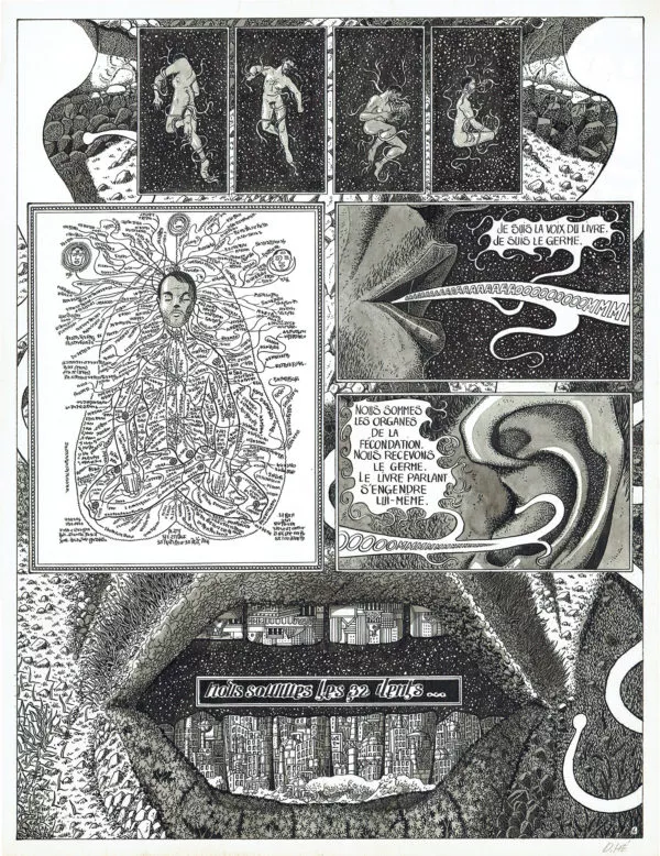 Dominique HE — Le livre des 32 dents — Scénario de Jodorowsky — Page 6