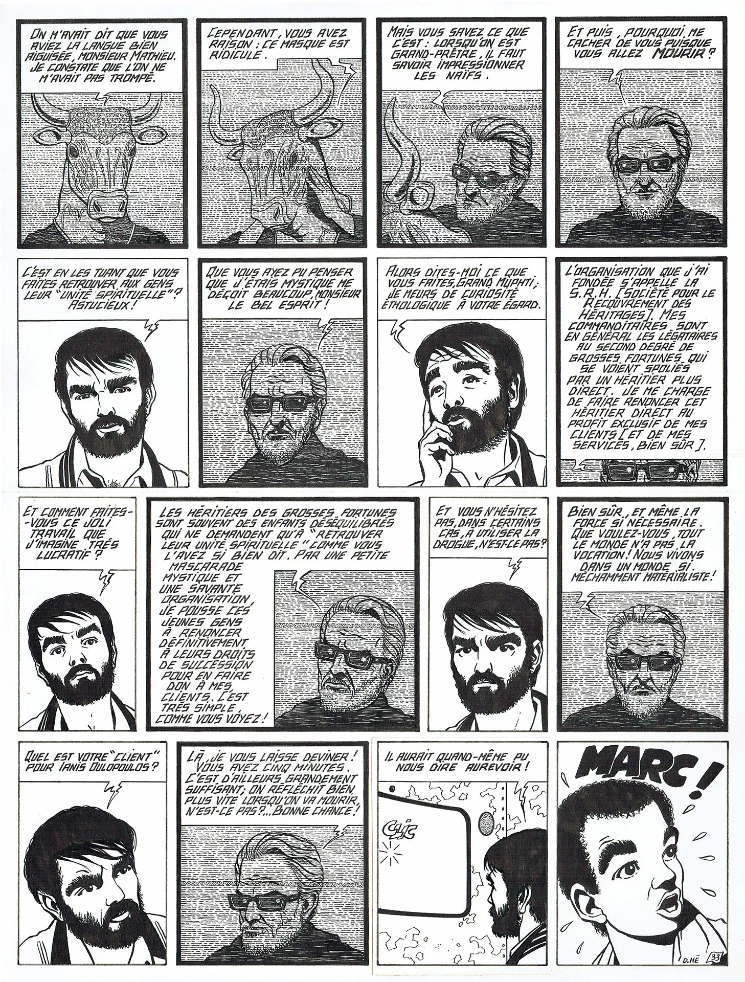 Dominique HE — Marc Mathieu — Tome 3 - L'empreinte du minotaure — Page 33
