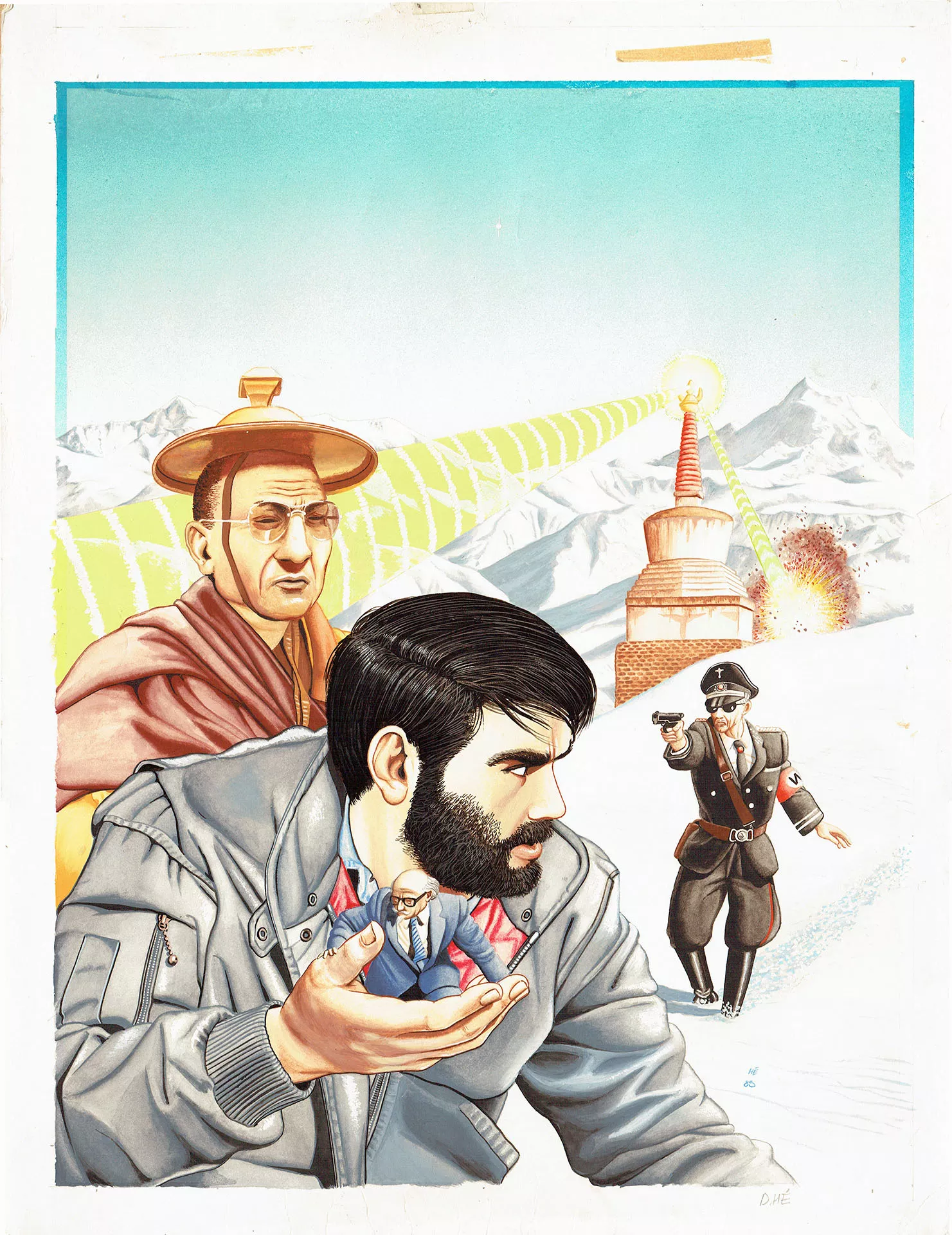 Dominique HE — Marc Mathieu — Couverture - Tome 5 : Le signe de Shiva