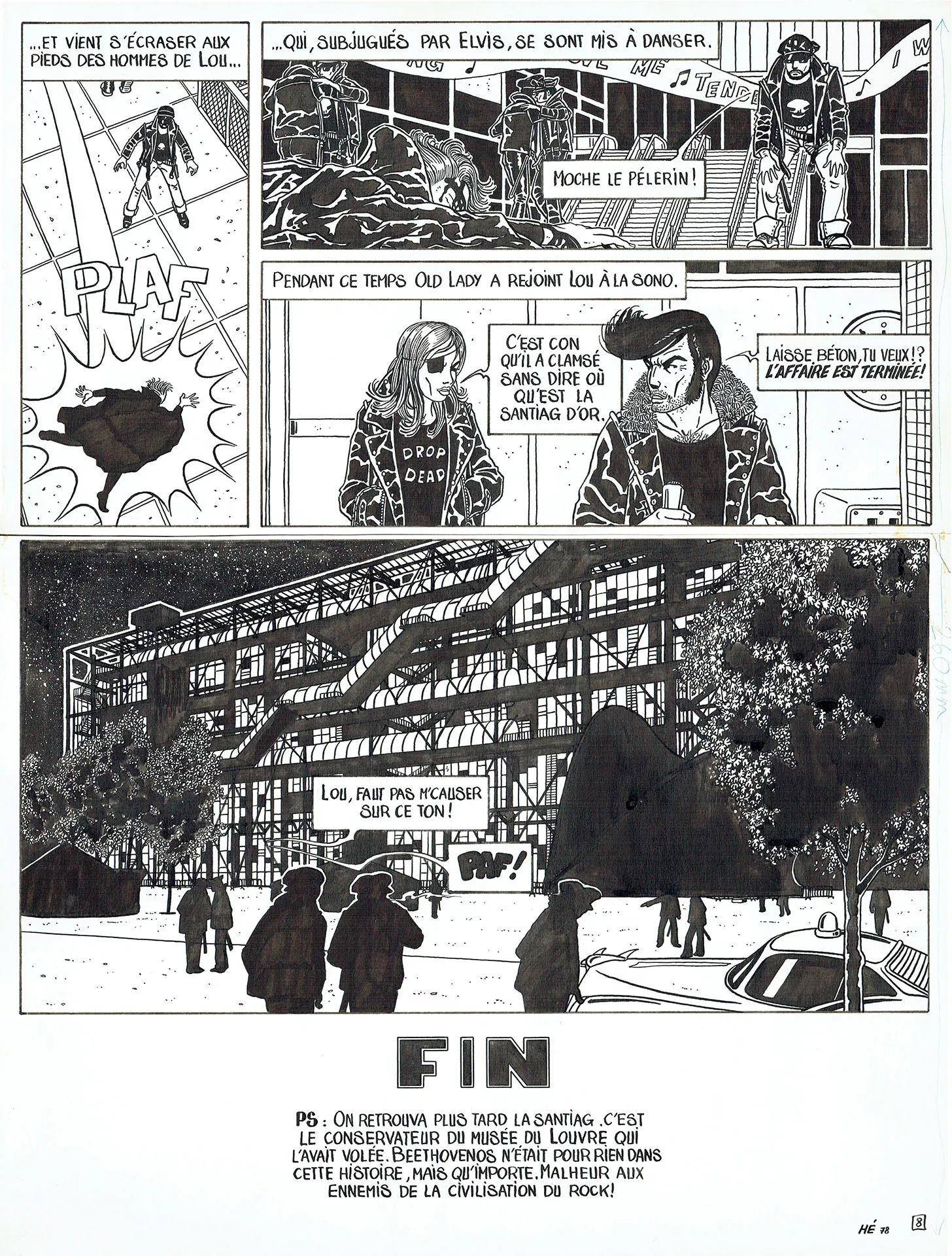 Dominique HE — Voyages — Tome 2 - Lou Rocky - Le vol de la santiag (Métal Hurlant) — Page 8