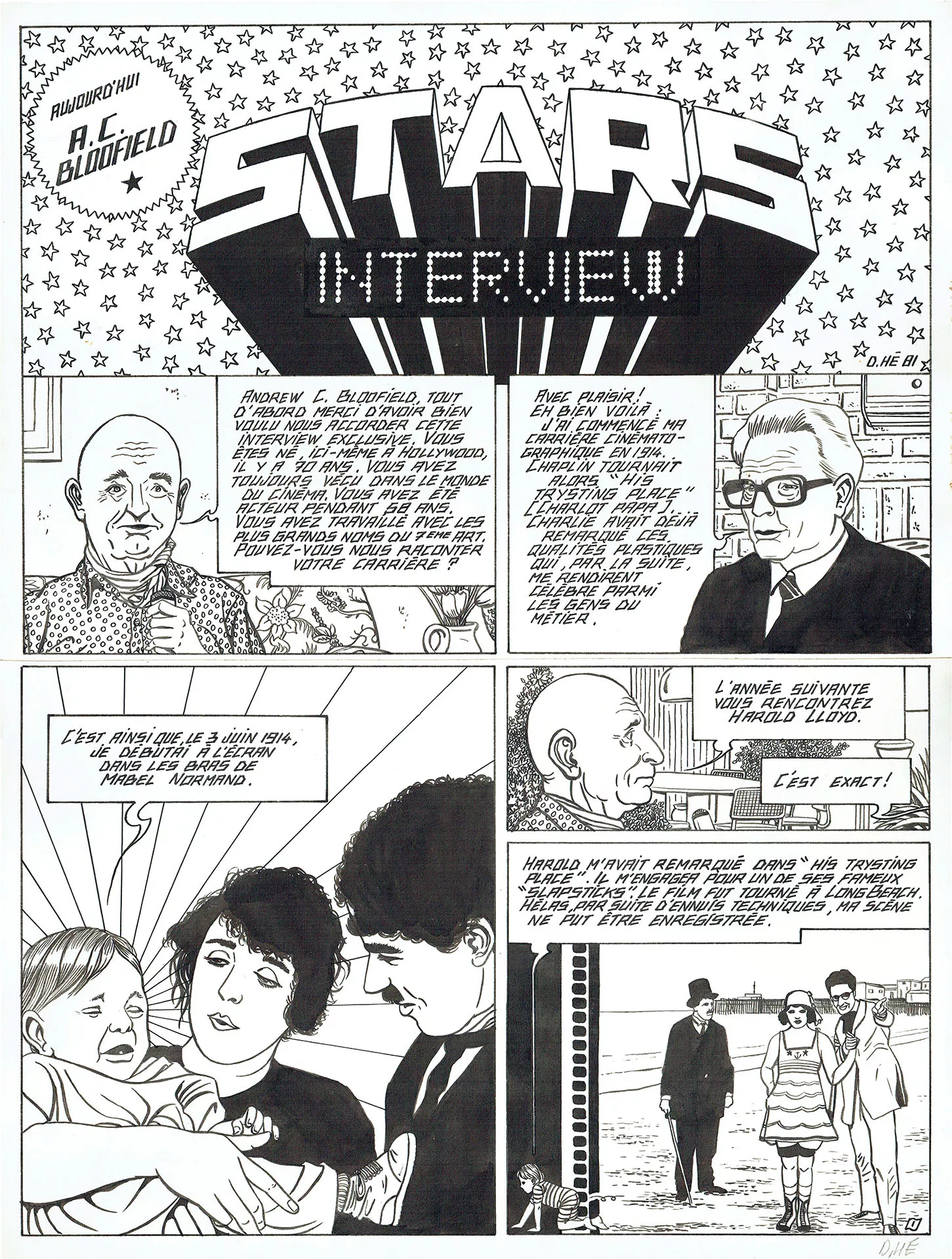 Dominique HE — Voyages — Tome 2 - Stars interview (Métal Hurlant) — Page 1 Dominique HE — Voyages — Tome 2 - Stars interview (Métal Hurlant) — Page 1