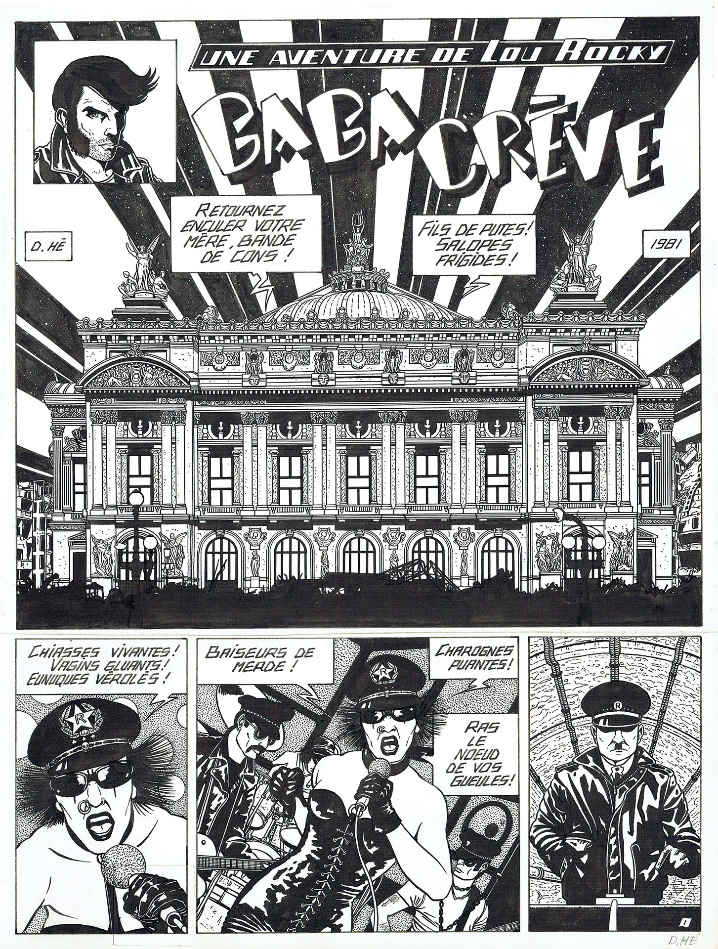 Dominique HE — Voyages — Tome 3 - Baba crève (Métal Hurlant) — Page 1