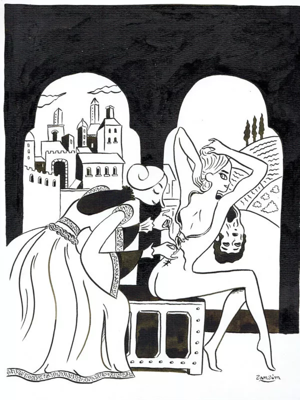 ZANZIM — A man’s skin — Illustration - Wearing the mans's skin