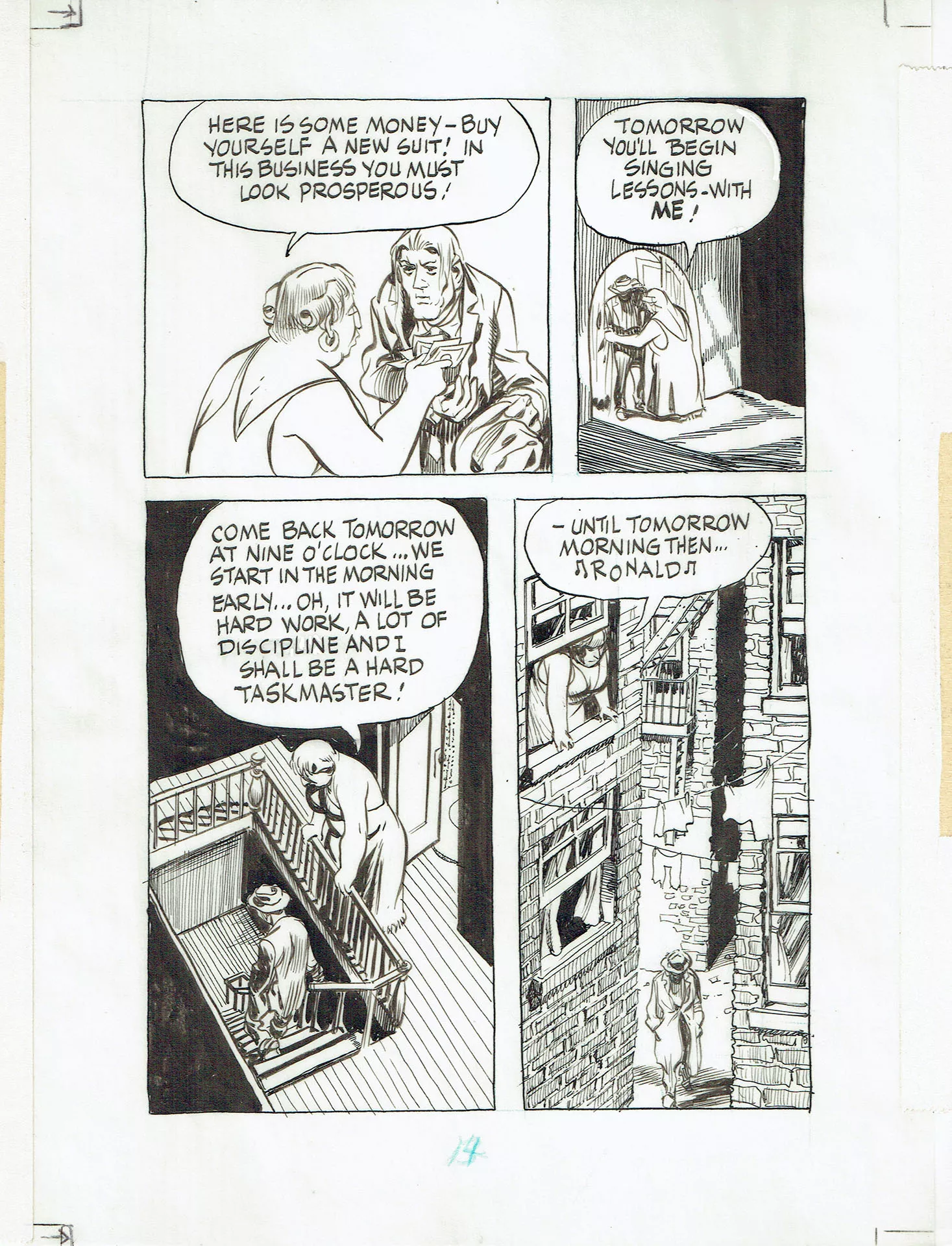 Will EISNER — A contract with God — Chapter 2 : The street singer — Page 14