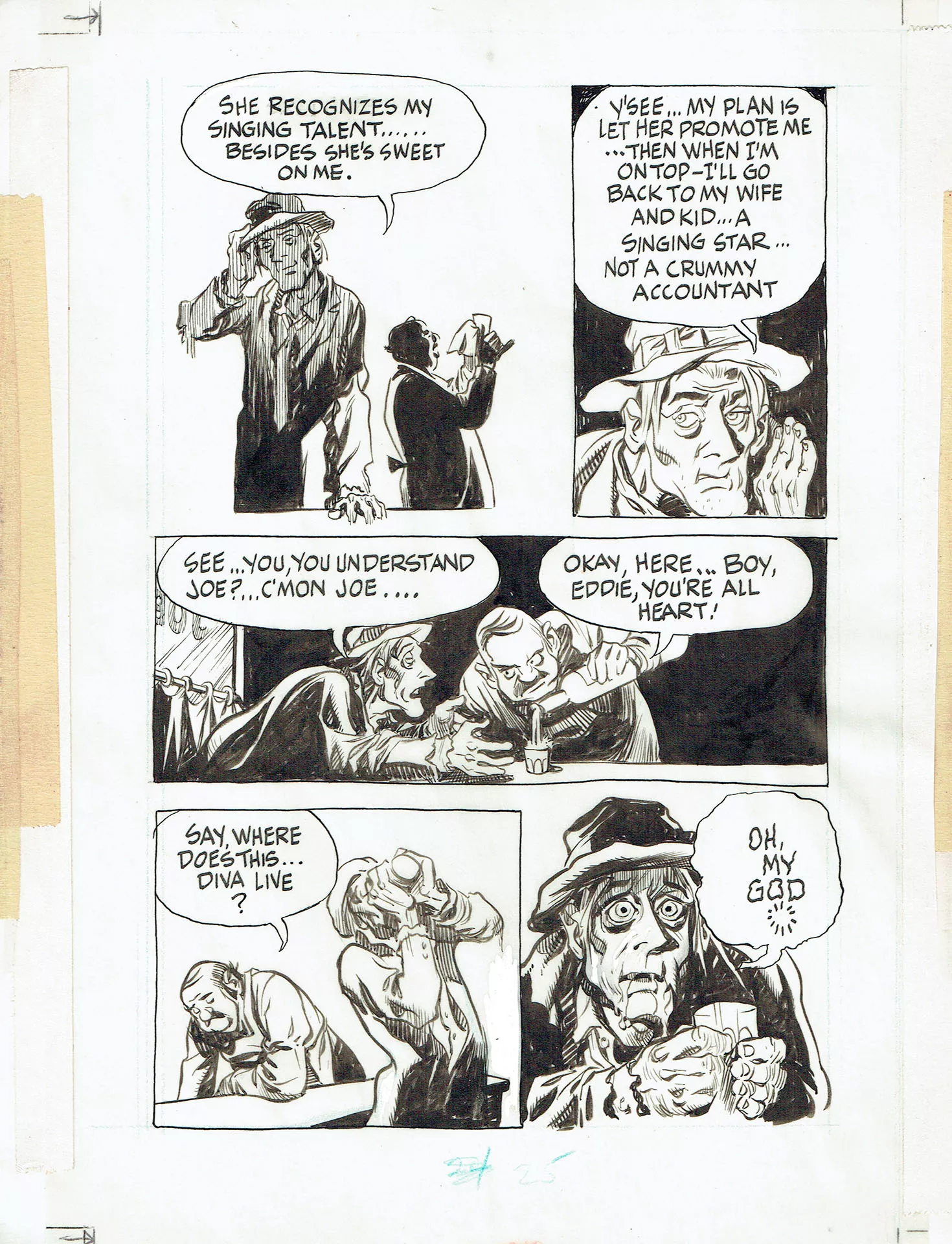 Will EISNER — Un pacte avec Dieu — Chapitre 2 :  The street singer — Page 25