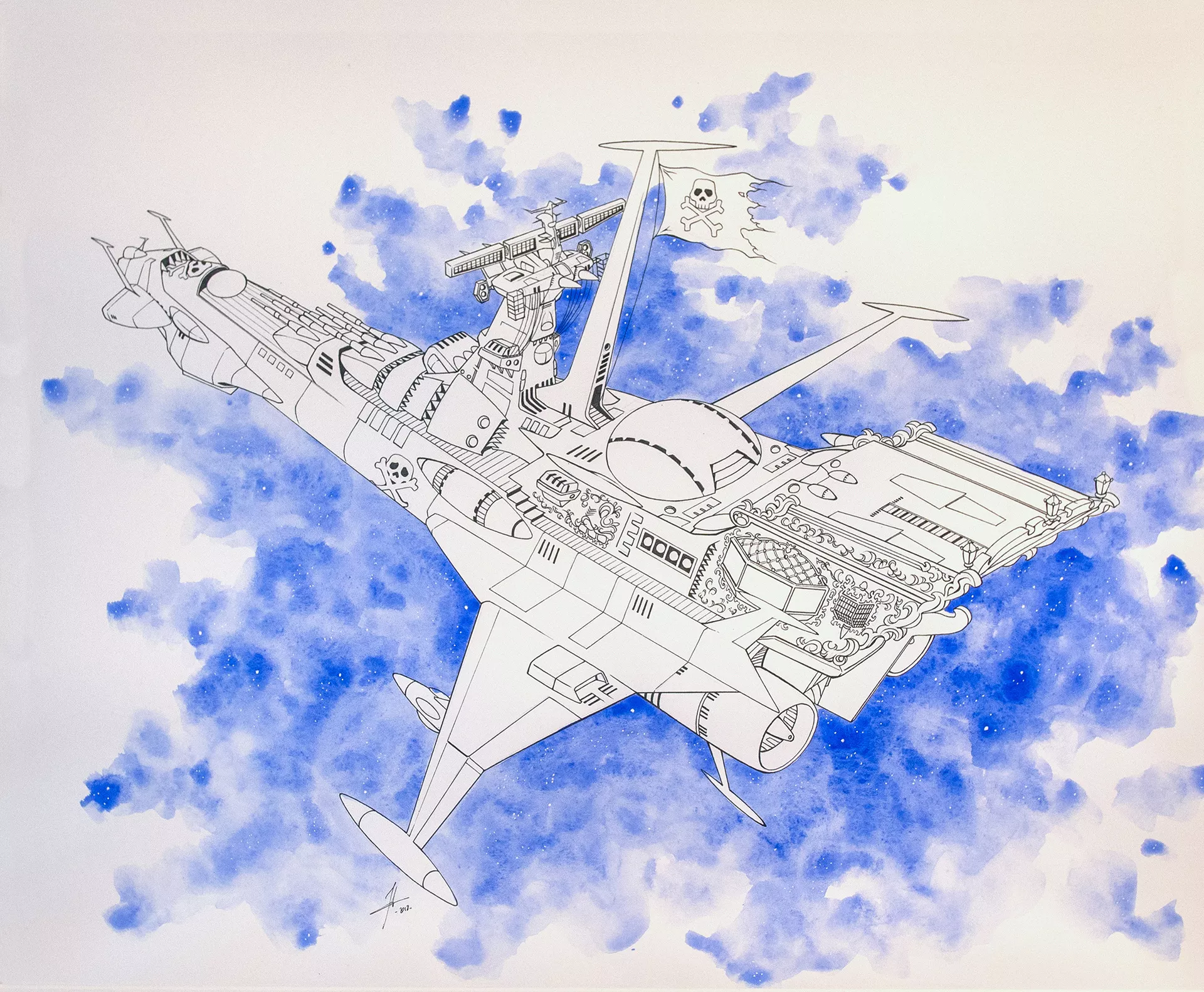 Jérôme ALQUIE — Space Pirate Captain Harlock – Memories of the Arcadia — Issue 1 — Page 1 panel 5