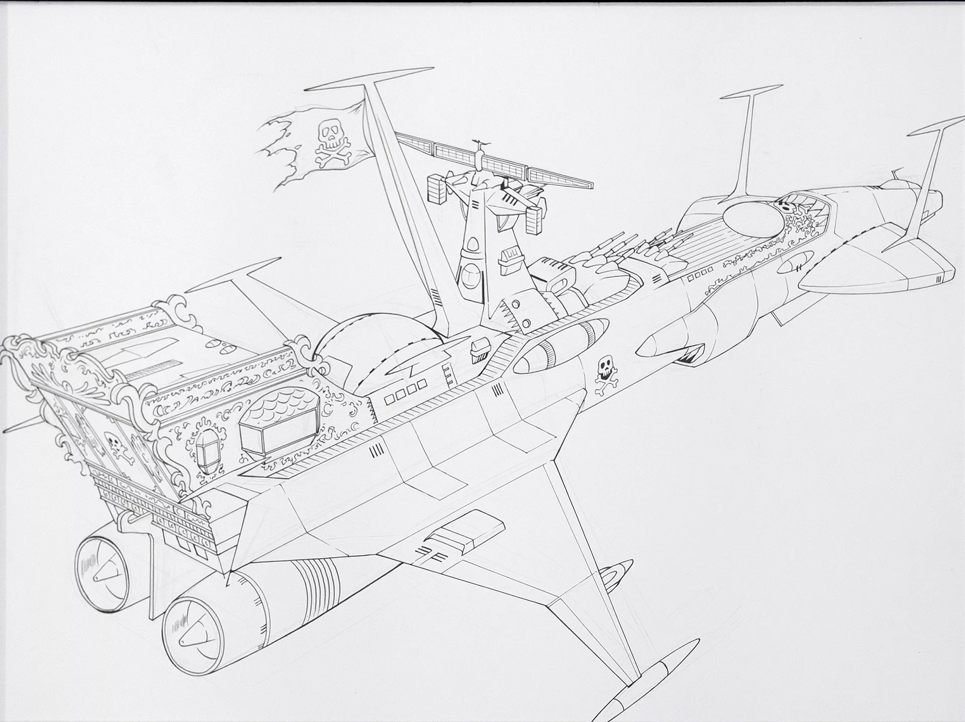 Jérôme ALQUIE — Space Pirate Captain Harlock – Memories of the Arcadia — Issue 2 — Page 14 panel 1