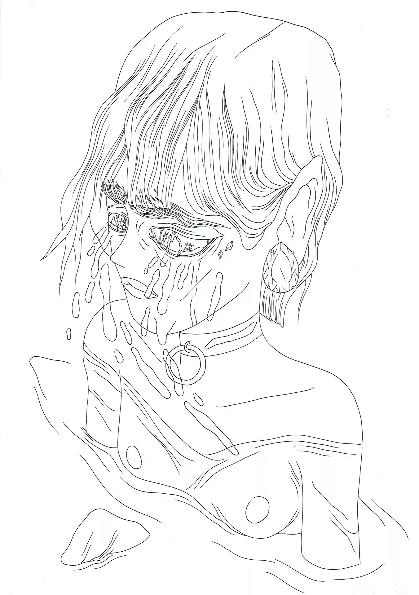 Andres TENA — Crybaby — Illustration