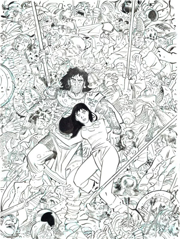 Pierre ALARY — Conan the Cimmerian — Cover of the Black & White edition