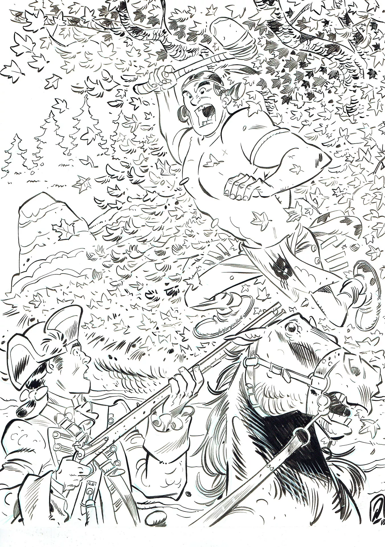 Pierre ALARY — Illustration hommage — Oumpah-Pah