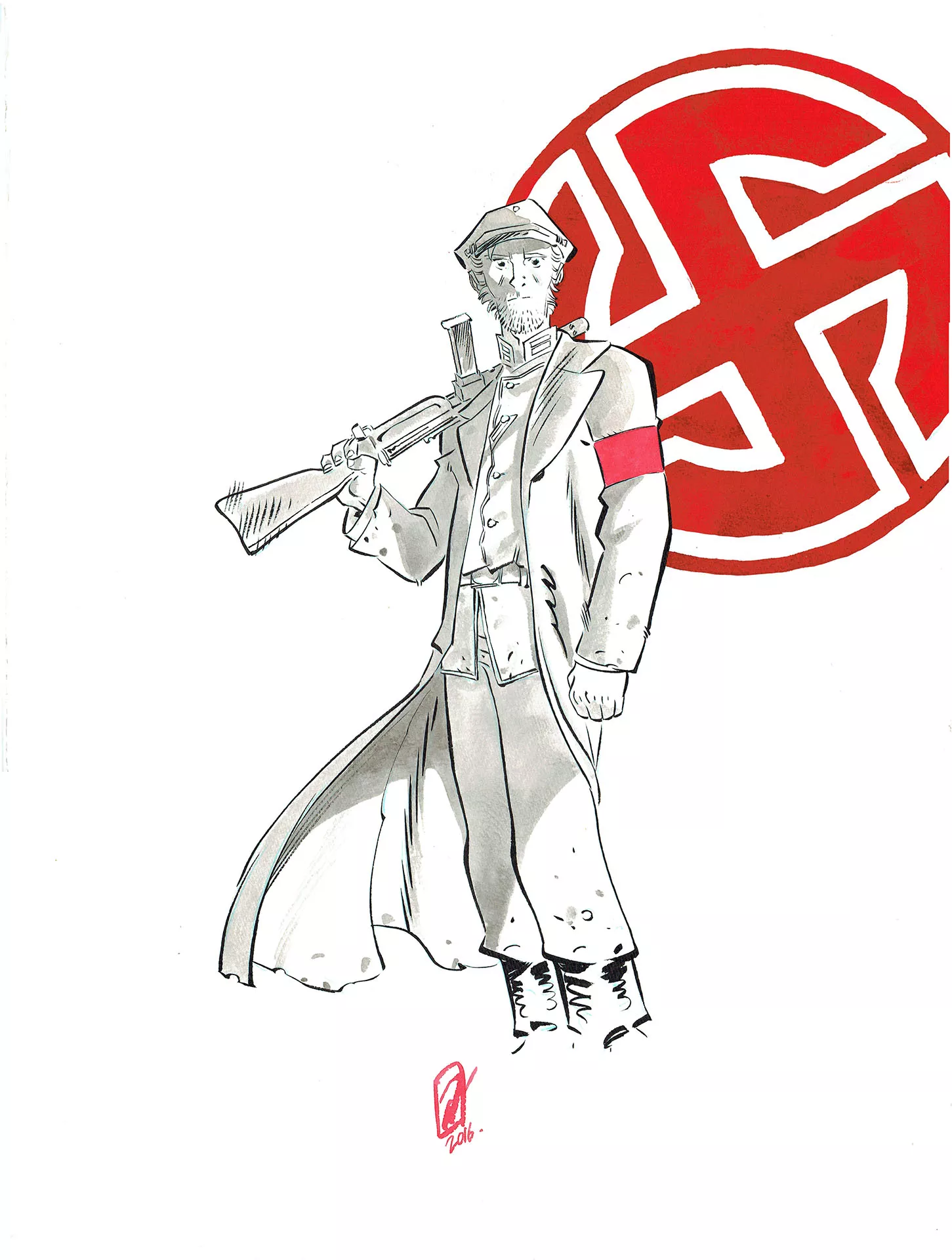 Pierre ALARY — Silas Corey — Illustration n°4 - Silas armé