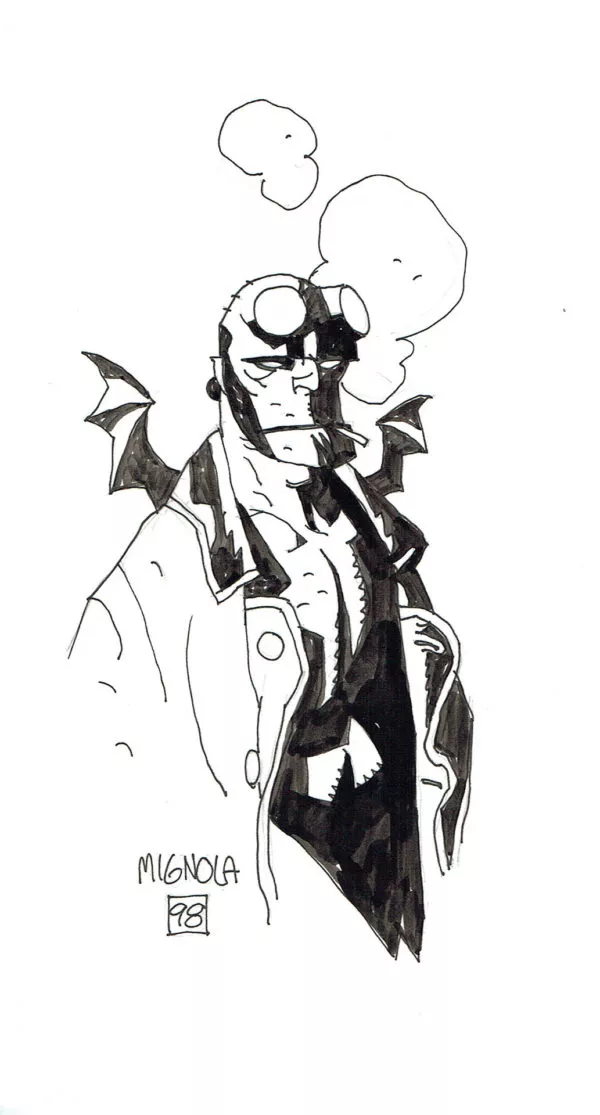 Mike MIGNOLA | 238 – Hellboy illustration vintage (1998) — Page 