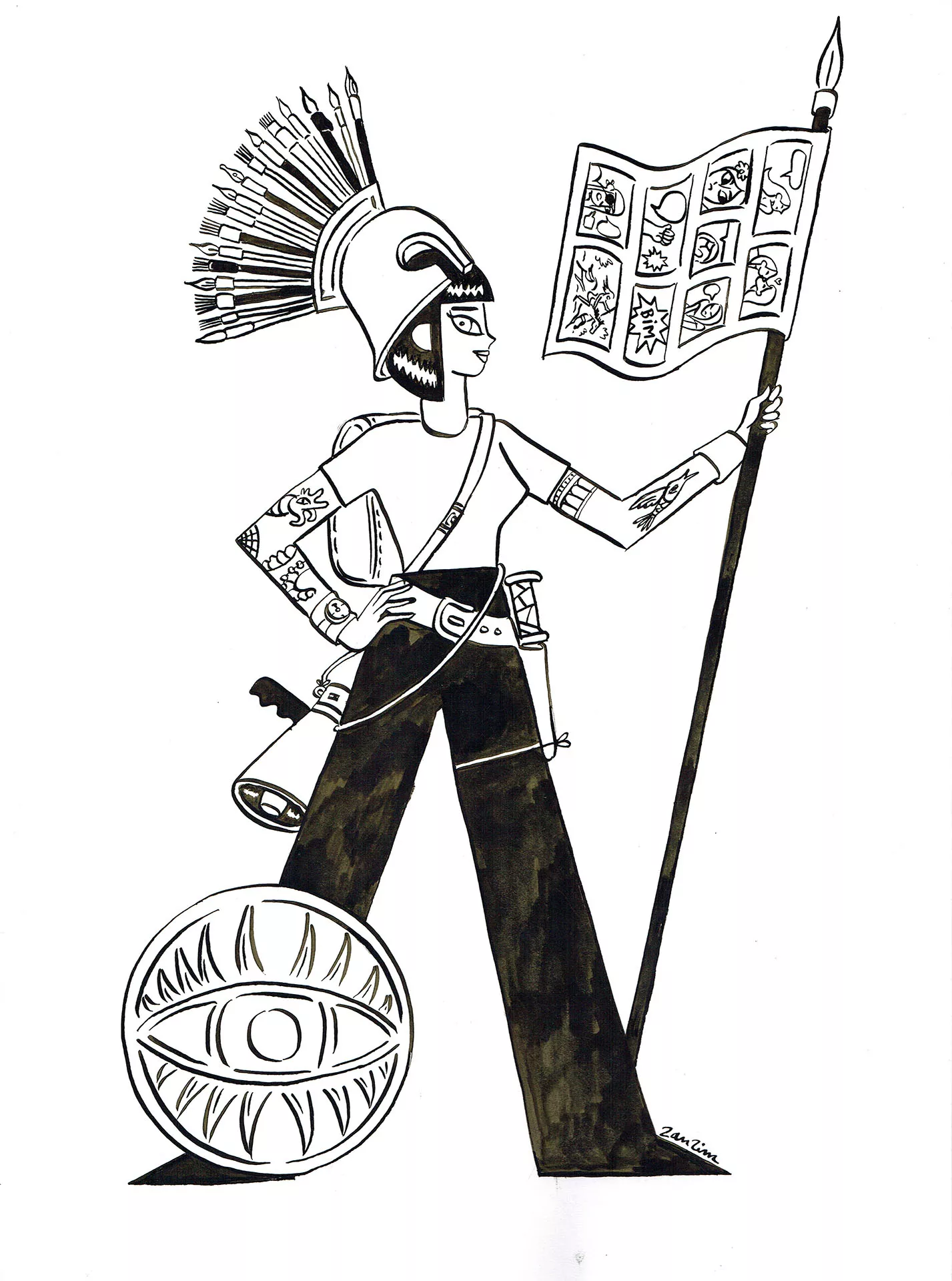 ZANZIM — Illustration — Les femmes dans la BD