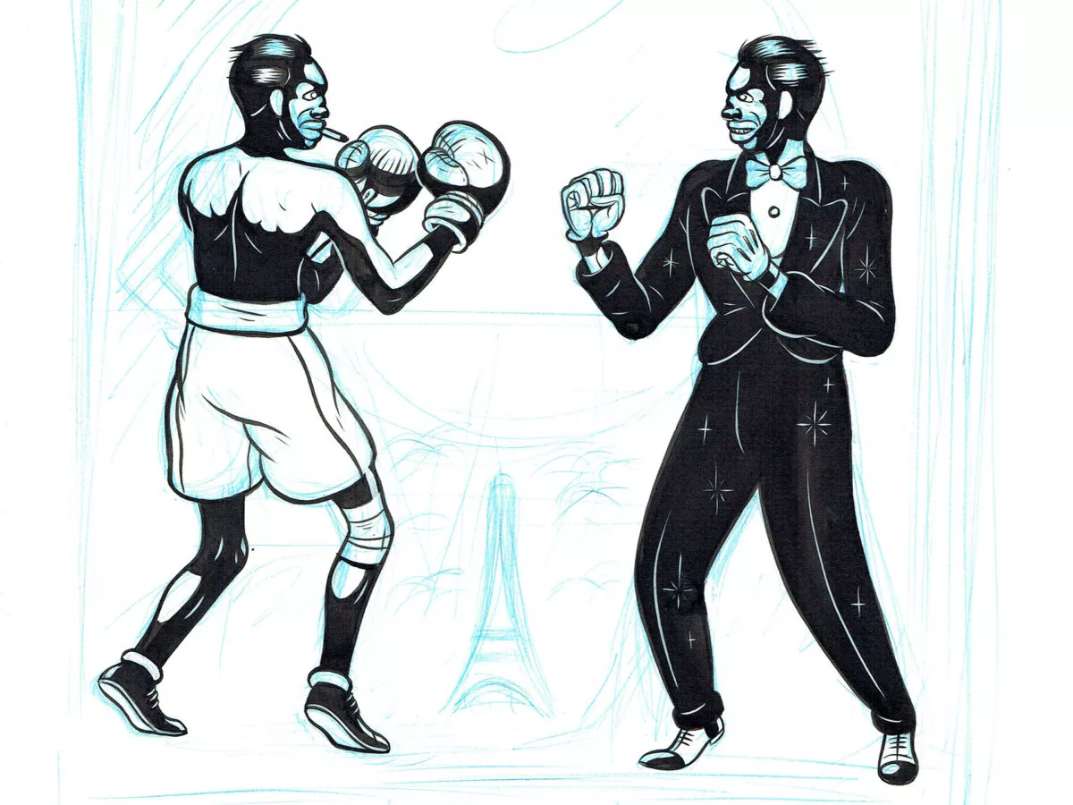 Alex W. INKER — Comic Art Show : Boxing in 1930’s Paris with Panama Al Brown