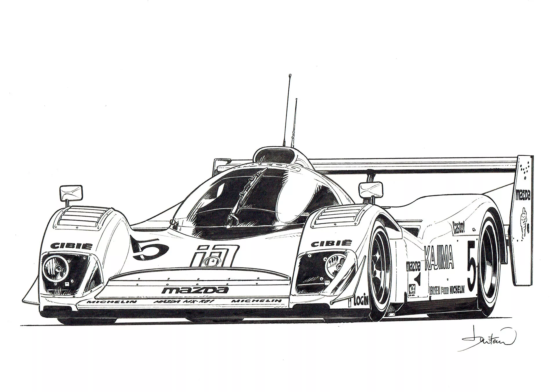 Benjamin BENETEAU — Michel Vaillant — Dossier Magny-Cours : Mazda illustration
