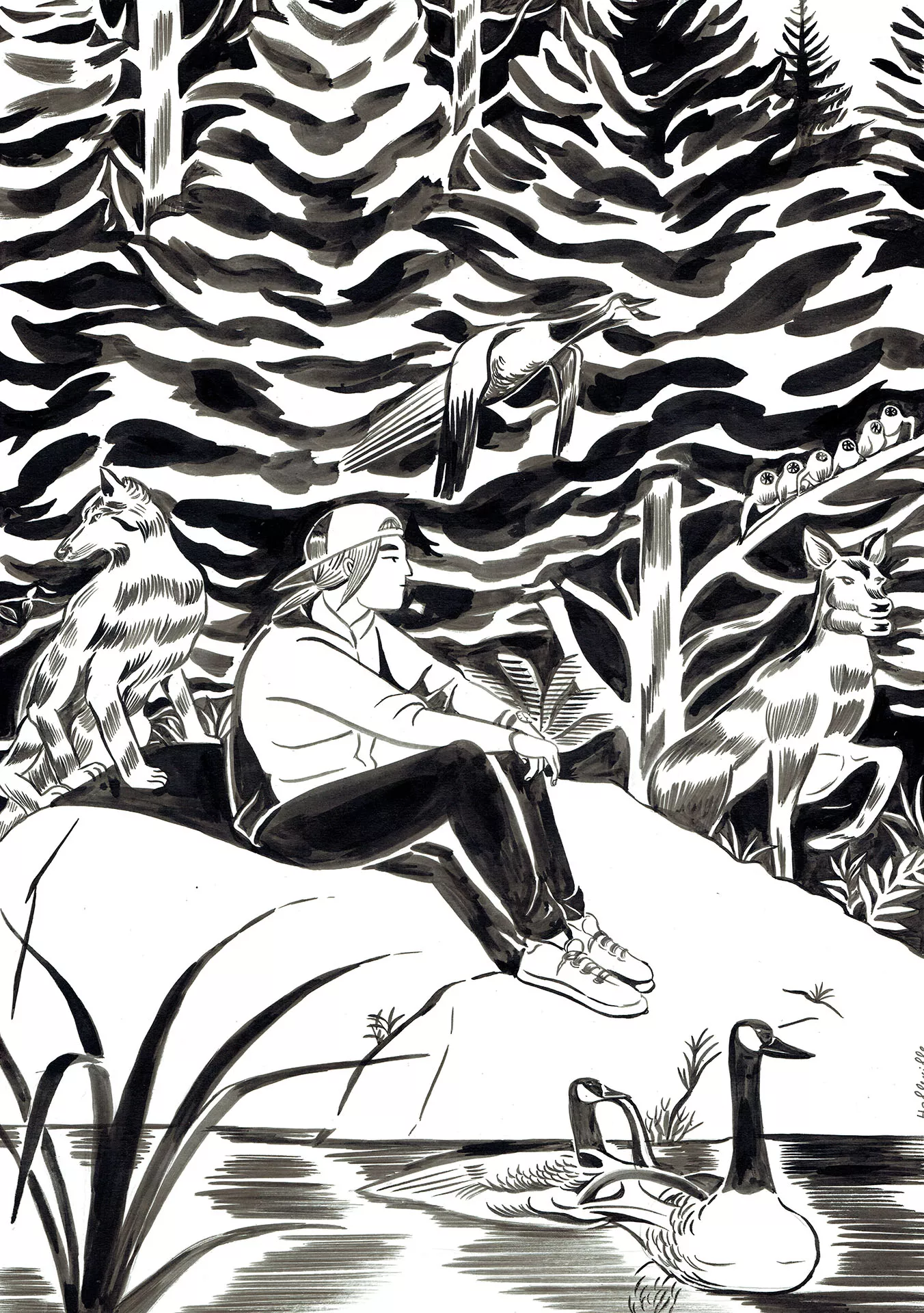 Elizabeth HOLLEVILLE — Immonde ! (Foul) — Illustration - Camille