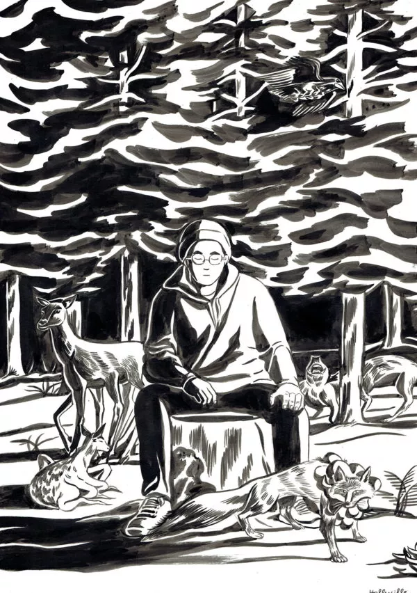Elizabeth HOLLEVILLE — Immonde ! (Foul) — Illustration - Jonas