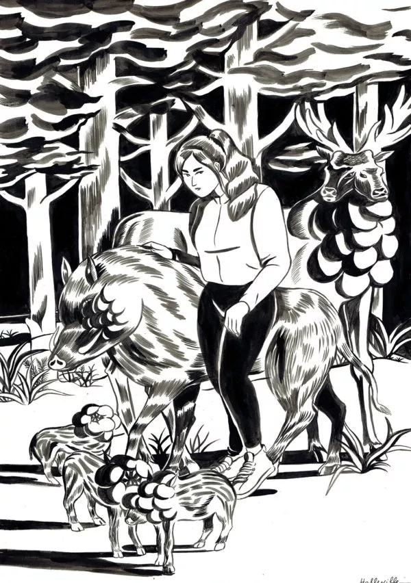 Elizabeth HOLLEVILLE — Immonde ! — Illustration - Nour