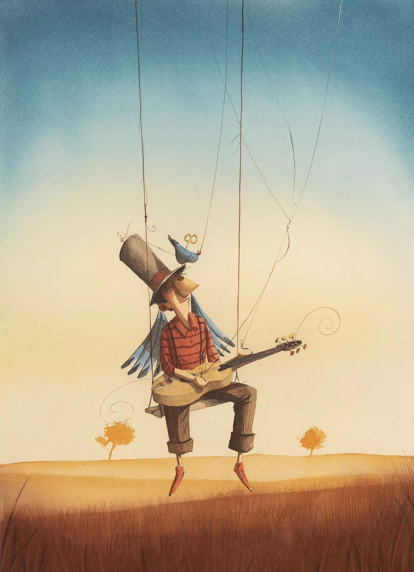 Thibault PRUGNE — Poster for the 2018 puppet fair “Just for two hands”