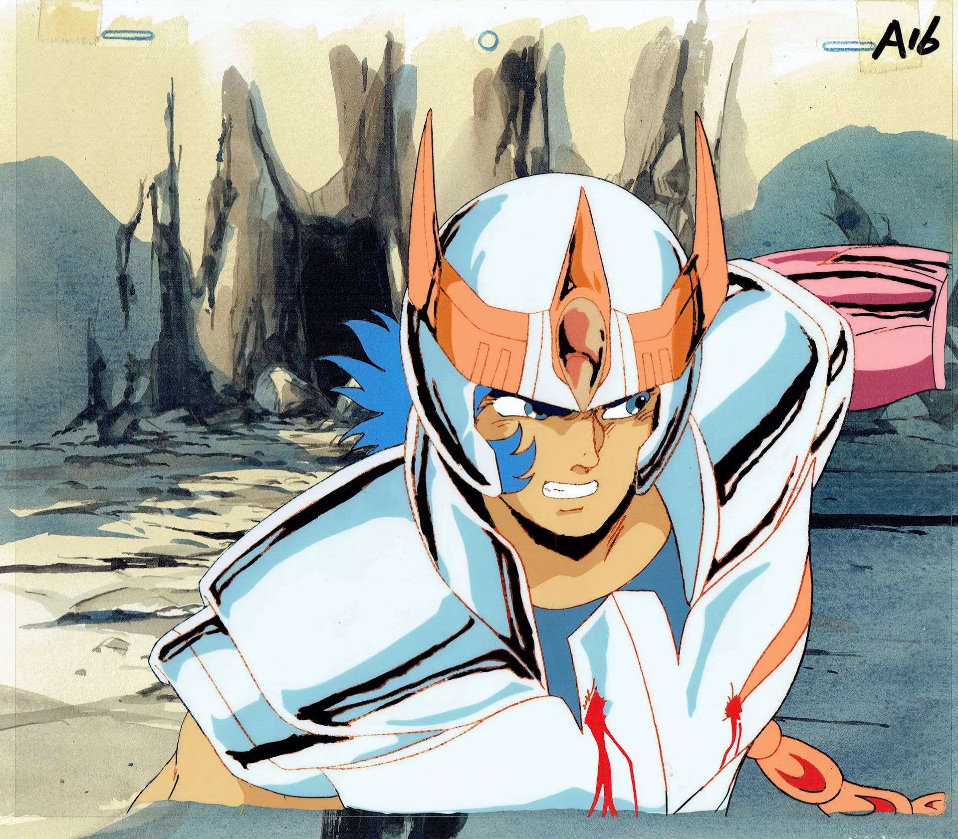  KURUMADA Masami - SAINT SEIYA : KNIGHTS OF THE ZODIAC (Seinto Seiya) | 262 – Knights of the Zodiac – Ikki (Phoenix) – Production cel A16 – Episode 15 — Page 