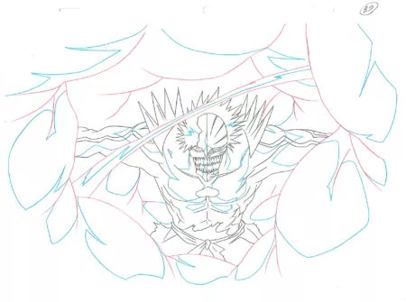 KUBO Tite - BLEACH | 638 – Bleach – Ichigo Kurosaki in his Hollow form – Douga B7 — Page 