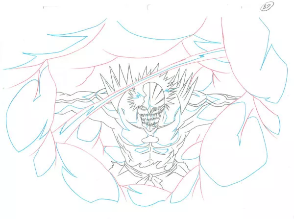 KUBO Tite - BLEACH — 638 – Bleach – Ichigo Kurosaki in his Hollow form – Douga B7