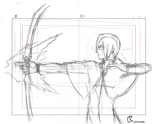 KUBO Tite - BLEACH — 672 – Bleach – Uryu Ishida avec son arc de Quincy – layout